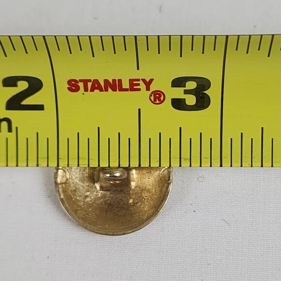 Vintage Heraldic Shield Gold Buttons Shank Lion Leon Military Style Coat of Arms - Picture 3 of 6